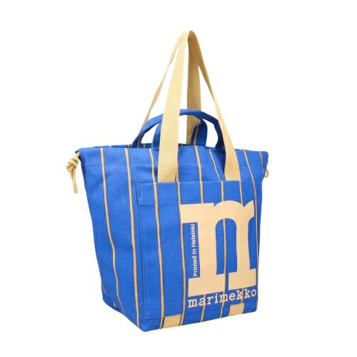 マリメッコ ショルダーバッグ レディース Mono City Tote Puhveli ブルー marimekko 094016 520 Blue/Beige