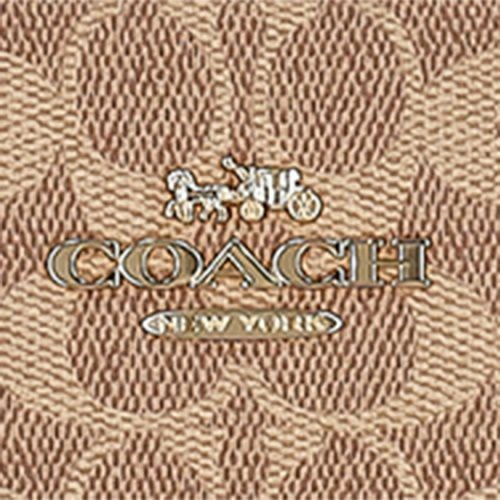 コーチ アウトレット トートバッグ レディース ギャラリー トート バッグ・シグネチャー キャンバス ブラウン COACH OUTLET CW381 IMQRX ベージュ/ブラック
