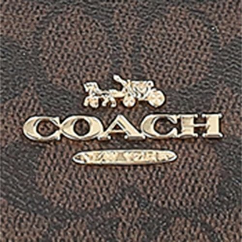 コーチ アウトレット トートバッグ レディース ギャラリー トート バッグ・シグネチャー キャンバス ブラウン COACH OUTLET CW381 IMXAQ ウォルナット/ブラック