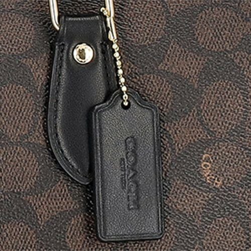 コーチ アウトレット トートバッグ レディース ギャラリー トート バッグ・シグネチャー キャンバス ブラウン COACH OUTLET CW381 IMXAQ ウォルナット/ブラック