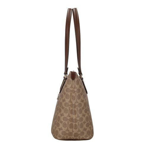 コーチ アウトレット トートバッグ レディース ギャラリー トート バッグ・シグネチャー キャンバス ブラウン COACH OUTLET CW381 IMXHE タン/ブラウン