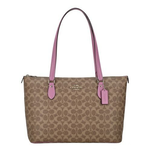 コーチ アウトレット トートバッグ レディース ギャラリー トート バッグ・シグネチャー キャンバス ブラウン COACH OUTLET CW381 IMXVS