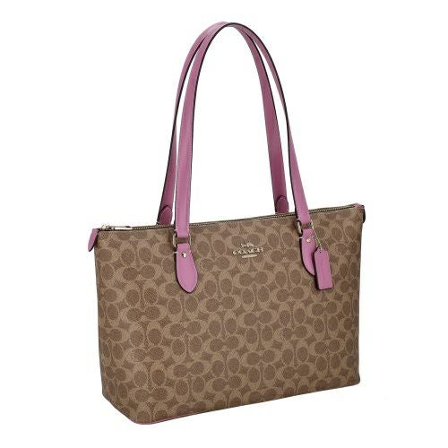 コーチ アウトレット トートバッグ レディース ギャラリー トート バッグ・シグネチャー キャンバス ブラウン COACH OUTLET CW381 IMXVS