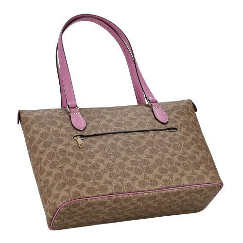 コーチ アウトレット トートバッグ レディース ギャラリー トート バッグ・シグネチャー キャンバス ブラウン COACH OUTLET CW381 IMXVS