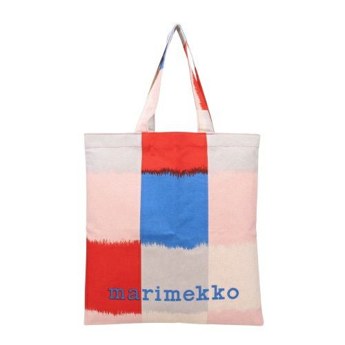 マリメッコ トートバッグ レディース Vankka Ostjakki Placement マルチカラー marimekko 093983 350 Light Pink/Blue/Red