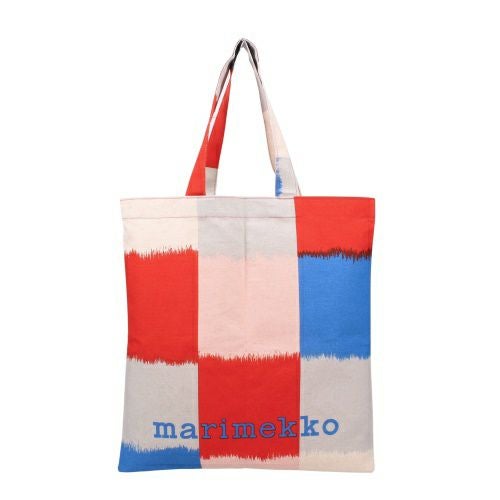 マリメッコ トートバッグ レディース Vankka Ostjakki Placement マルチカラー marimekko 093983 350 Light Pink/Blue/Red