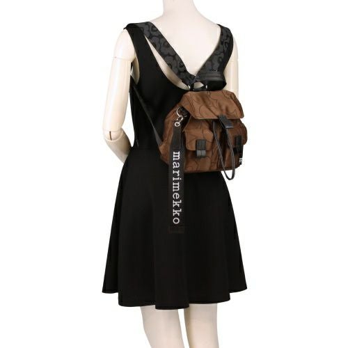 マリメッコ リュックサック レディース Everything Backpack S Unikko ブラウン marimekko 093995 890 Brown/Black