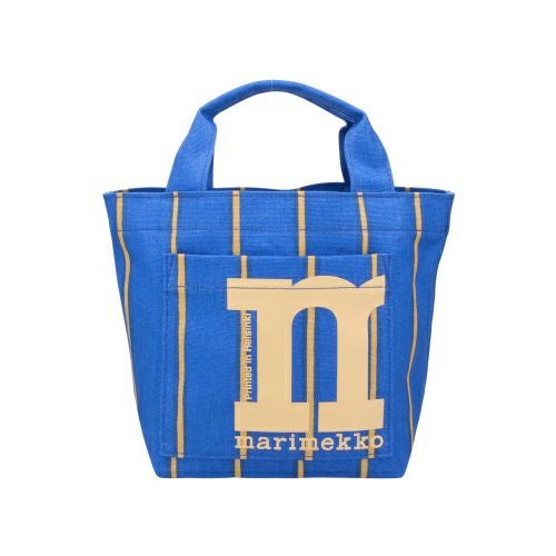【新品】marimekko トートバッグ Mono Puhveli マリメッコ ハンドバッグ レディース Mono Mini Tote Puhveli ブルー
