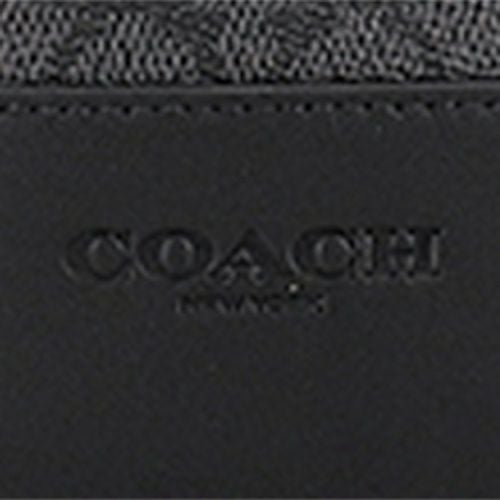 コーチ アウトレット ボディバッグ メンズ ドミニク スリング パック・シグネチャー キャンバス ブラック COACH OUTLET CY801 QBMI5 チャコール ブラック