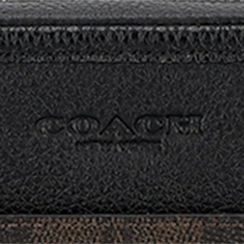 コーチ アウトレット ショルダーバッグ メンズ サリバン クロスボディ バッグ・シグネチャー キャンバス ブラウン COACH OUTLET CAT78 QBXAM ウォルナットブラウン/ブラック