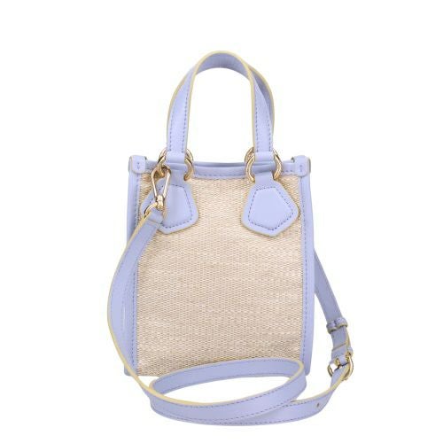 ランセル ショルダーバッグ レディース パープル LANCEL A12334 1D NATURAL/LAVENDER