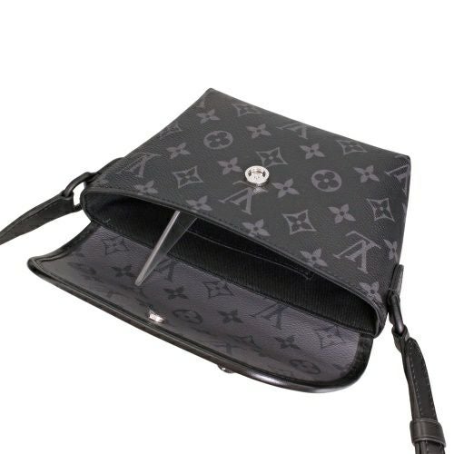 ルイヴィトン ショルダーバッグ メンズ モノグラム エクリプス パルス･ウェアラブル ウォレット ブラック LOUIS VUITTON M12806