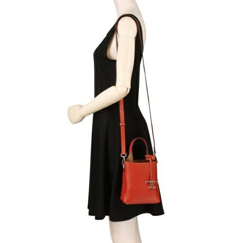 トッズ ショルダーバッグ レディース Tタイムレス オレンジ TOD'S