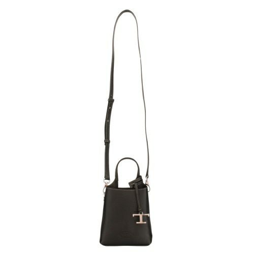 トッズ ショルダーバッグ レディース Tタイムレス ブラック TOD'S