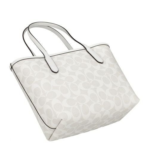 コーチ アウトレット トートバッグ レディース ミニ シティ トート・シグネチャー キャンバス ホワイト COACH OUTLET CN733 IMRFF グレイシャーホワイト