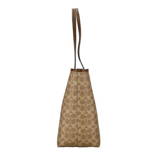 コーチ アウトレット トートバッグ レディース シティ トート バッグ・シグネチャー キャンバス ブラウン COACH OUTLET CV976 IMXHE タン/ブラウン