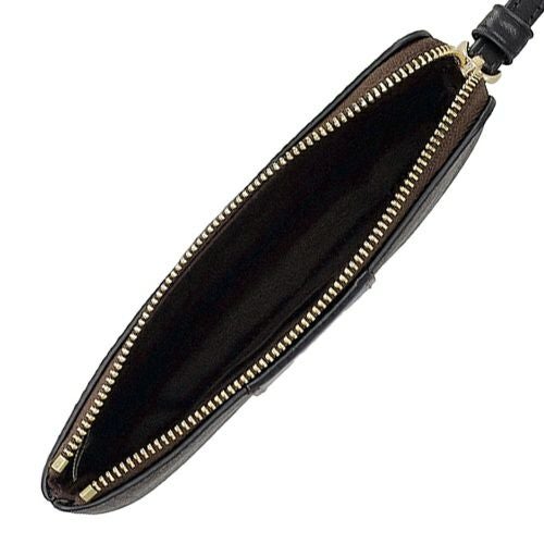 コーチ アウトレット ポーチ レディース コーナー ジップ リストレット・シグネチャー キャンバス・ストライプ ブラウン COACH OUTLET CW854 IMXAQ ウォルナット/ブラック