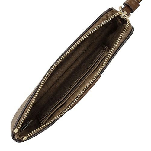 コーチ アウトレット ポーチ レディース コーナー ジップ リストレット・シグネチャー キャンバス・ストライプ ブラウン COACH OUTLET CW854 IMXHE タン/ブラウン