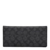 コーチ アウトレット 長財布 メンズ シグネチャー ブラック COACH OUTLET CW371 QBMI5 チャコール ブラック