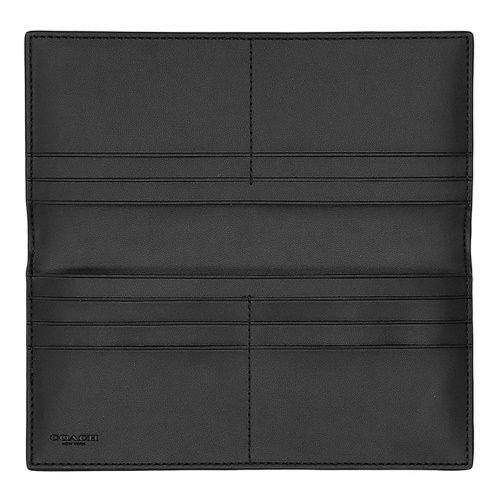 コーチ アウトレット 長財布 メンズ シグネチャー ブラック COACH OUTLET CW371 QBMI5 チャコール ブラック