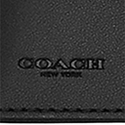 コーチ アウトレット 長財布 メンズ シグネチャー ブラック COACH OUTLET CW371 QBMI5 チャコール ブラック