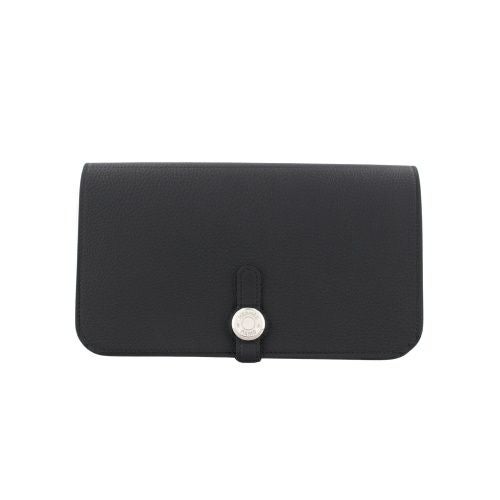 エルメス ドゴンGM NOIR トゴ シルバー金具 K刻印 HERMES Dogon GM
