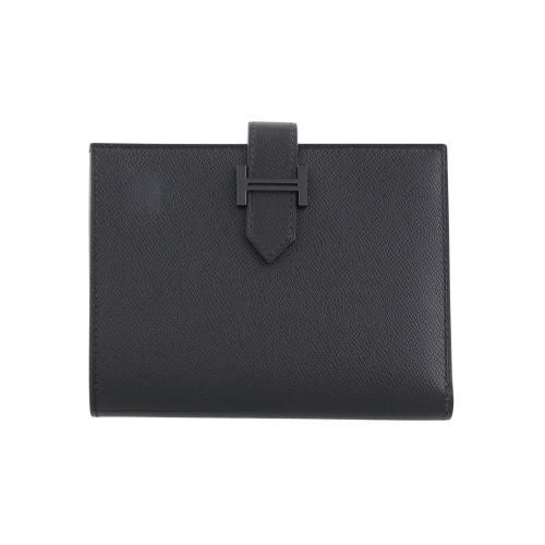 エルメス ベアン コンパクト SO-BLACK ヴォーマダム K刻印 HERMES Bearn Compact ブラック