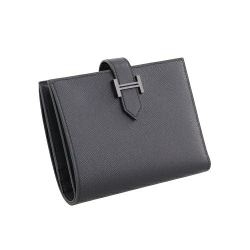 エルメス ベアン コンパクト SO-BLACK ヴォーマダム K刻印 HERMES Bearn Compact ブラック