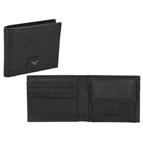 エンポリオアルマーニ 二つ折り財布 メンズ ブラック EMPORIO ARMANI
