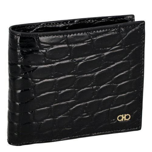 フェラガモ 二つ折り財布 メンズ ブラック FERRAGAMO 661454 776001 NERR