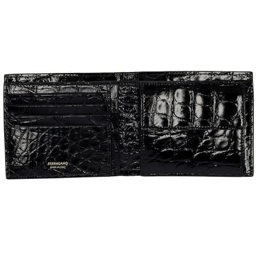 フェラガモ 二つ折り財布 メンズ ブラック FERRAGAMO 661454 776001 NERR