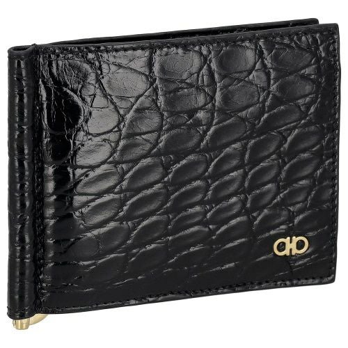 フェラガモ 二つ折り財布 メンズ ブラック FERRAGAMO 661475 776477 NERR