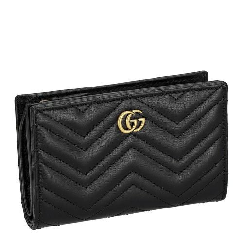 グッチ 二つ折り財布 レディース ダブルG ウォレット ブラック GUCCI 781583 DTDHT 1000