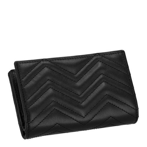 グッチ 二つ折り財布 レディース ダブルG ウォレット ブラック GUCCI