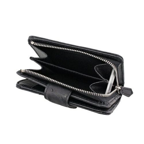 ロダニア 二つ折り財布 レディース ブラック RODANIA RDOO1142BK ブラック