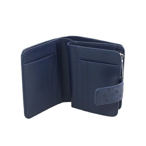 ロダニア 二つ折り財布 レディース ブルー RODANIA RDOO1142IBL アイリスブルー