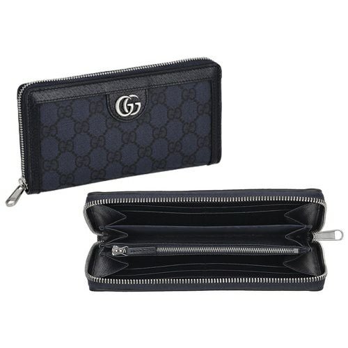 グッチ 長財布 レディース オフィディア ジップアラウンドウォレット ブルー GUCCI 706844 UULBN 4055 ブルー＆ダークブルー