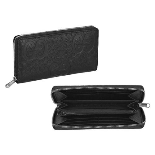 グッチ 長財布 メンズ ジャンボGG ジップアラウンドウォレット ブラック GUCCI 739484 AABY0 1000