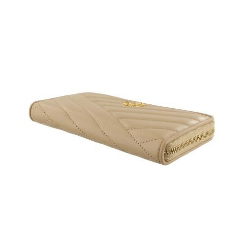 トリーバーチ 長財布 レディース キラ シェブロン KIRA CHEVRON ジップコンチネンタルウォレット ベージュ TORY BURCH 90348 251 DESERT DUNE