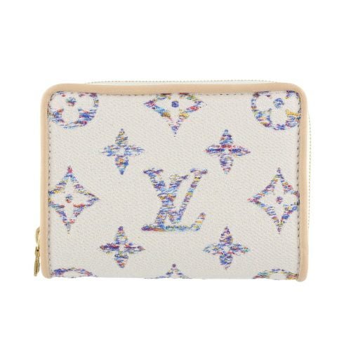 ルイヴィトン 二つ折り財布 モノグラム・ジャカード ポルトフォイユ・ルー ホワイト LOUIS VUITTON M83500 マルチカラーホワイト
