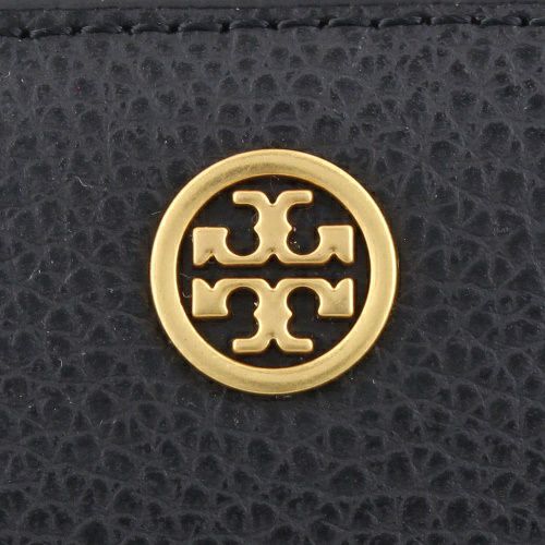 トリーバーチ 二つ折り財布 レディース ロビンソン ペブルドレザー バイフォールド ウォレット ブラック TORY BURCH 146369 001 BLACK