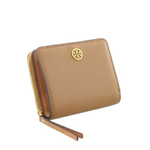 トリーバーチ 二つ折り財布 レディース ロビンソン ペブルドレザー バイフォールド ウォレット ブラウン TORY BURCH 146369 202 TIGERS-EYE キャメル