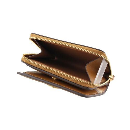 トリーバーチ 二つ折り財布 レディース ロビンソン ペブルドレザー バイフォールド ウォレット ブラウン TORY BURCH 146369 202 TIGERS-EYE キャメル