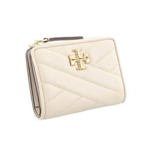 トリーバーチ 二つ折り財布 レディース キラ KIRA CHEVRON BI FOLD WALLET ベージュ TORY BURCH 153121 122 NEW CREAM