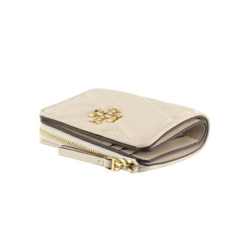 トリーバーチ 二つ折り財布 レディース キラ KIRA CHEVRON BI FOLD WALLET ベージュ TORY BURCH 153121 122 NEW CREAM