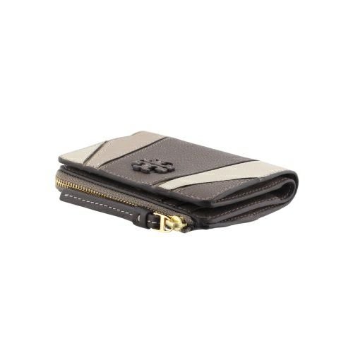 トリーバーチ 二つ折り財布 レディース マックグロー McGraw グレー
