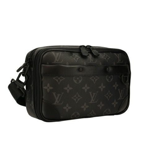 ルイヴィトン ショルダーバッグ メンズ モノグラム エクリプス アルファ・ウェアラブルウォレット NV ブラック LOUIS VUITTON M82542