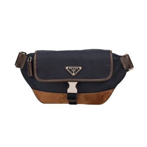 プラダ ショルダーバッグ メンズ TESSUTO+CAMOSCIO ネイビー PRADA 2VH176 V OOF 384 F0C1B BLU+CAFFE