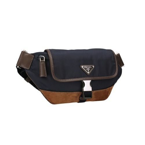 プラダ ショルダーバッグ メンズ TESSUTO+CAMOSCIO ネイビー PRADA