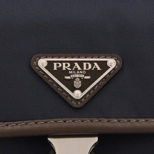 プラダ ショルダーバッグ メンズ TESSUTO+CAMOSCIO ネイビー PRADA